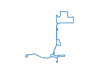 Map showing location of 2: Route 2